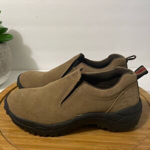 GBX Leather Up Trail Shoes Tan Suede‎ Outdoor Performance Boot Shoe Size 4